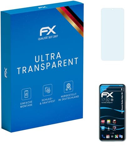 atFoliX Lámina Protectora de Pantalla compatible con Xiaomi Redmi Note 9S / Redmi Note 9 Pro Película Protectora, ultra transparente FX Protector Película (3X)
