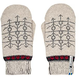 ÖJBRO VANTFABRIK – Fäustlinge, 4-lagig, Größen S (6), M (7-9), L (10-11), aus 100% Merinowolle, unisex, warm & weich, folkloristisches nordisches Design