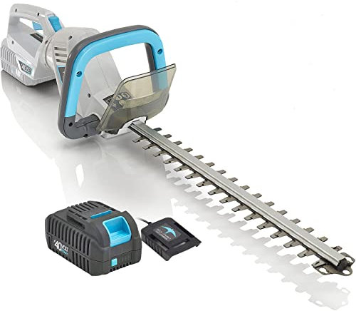 swift 40V Cordless Hedge Trimmer 450mm Blade Length 22mm Tooth Opening Lightweight Handheld Garden Cutter with Battery & Charger