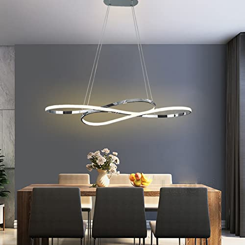 Lanekd Esstisch Esszimmer Lampen LED Pendelleuchte Hängelampe 3000K Küchen Wohnzimmer Hängend Leuchte Modern Höhenverstellbar Kronleuchter für Schlafzimmer Couchtisch Deko Deckenlampe Warmes Licht