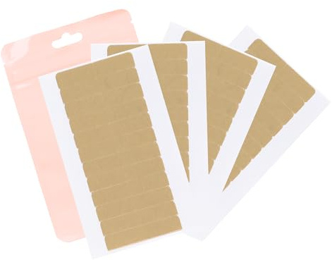 GOO GOO Tape Extensions Kleber, Doppelseitiges Klebeband, 48 Stück | 4*0,8 cm, für Haarverlängerungen, Haarschonend, Rückstandsfrei, Wasserfest, Unsichtbare Optik, Nahtloses Anbringen