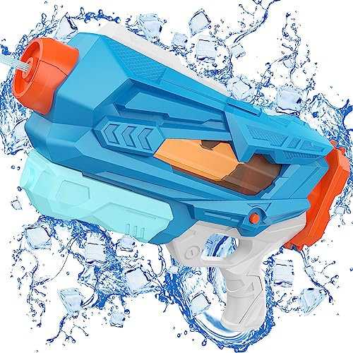 Wasserpistole Wasserspritzpistole Wasser Spielzeug mit großer Reichweite 8-10 Meter 700ml für Outdoor Kinder Erwachsene Pool Garten, Pumpe Wasserpistole