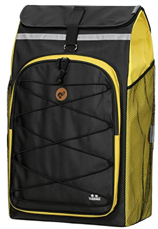 Andersen Einkaufstrolley Ersatztasche - 74 Liter - mit Kühlfach - Seiten- & Fronttasche - extra Innenfach - wasserabweisend - Reflektoren - faltbar - Fado 2.0 gelb