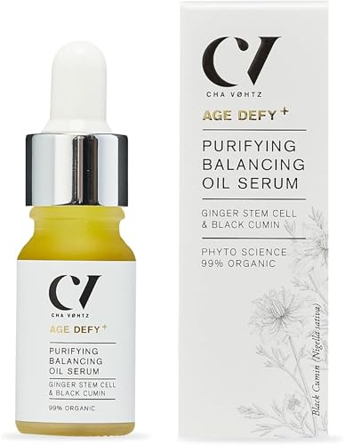 Green People Age Defy+ Purifying Balancing Oil Serum, 10ml | Serum für zu Unreinheiten neigende Haut, Parabenfrei und ohne Alkohol, Unreinheiten und verstopfte Poren, Vegan