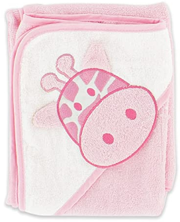 Babykajo Baby Kapuzenhandtuch 75x75cm - Baby Handtuch aus weichem Frottee (rosa)