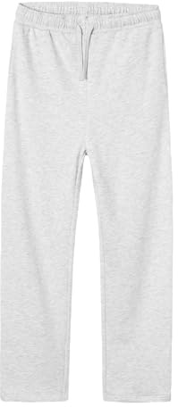 NAME IT Unisex Nlnnizu Bru rak sweat byxa Noos joggingbyxor, Ljusgrå melange, 164 cm