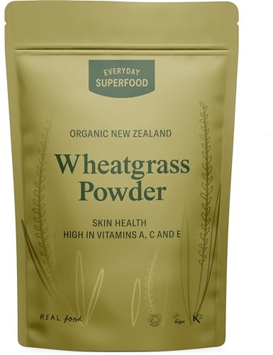 Everyday Superfood Organic Wheatgrass Powder 50g | Premium New Zealand Grown Wheat Grass | Green Juice Powder