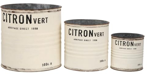 Milisten Rustikale Blumentöpfe Aus Verzinktem Eisen Vintage Blumeneimer Für Garten Deko Retro Blumentöpfe Für Balkon Terrasse Und Hochzeiten