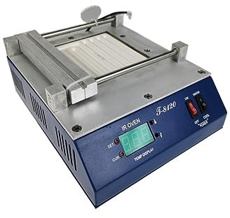Soldering Hot Plate, T-8120 SMD Infrared Preheating 0-450C PID Intelligent Controlling Temperature Controlling Preheating Station Heating Plamform for Electronic Repair Lab, Rework Heater Lab