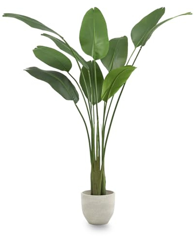 Maia Shop | Strelitzia Nicolai | Paradiesvoge | Kunstpflanze| Maße: 180 x 115 cm | Große künstliche Pflanze | Fake Plant | Plastik Pflanze | Deko | Deko Wohnzimmer