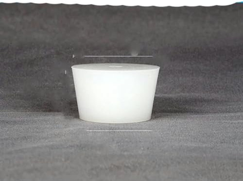 1 Stück durchsichtiger konischer Gummistopfen aus Silikon für hohe Temperaturen, abdichtender konischer Gummistopfen für galvanische Farbe, 1 Stück - 42 x 53 x 32 mm