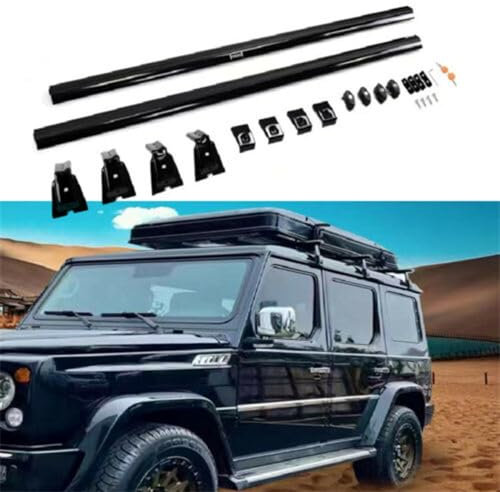 DYKGYLYS Dachträger Gepäckträger Relingträger kompatibel, für Mercedes Benz W463 G-Class 2001-2018 Fahrradträger, Dachboxen oder als Skihalter