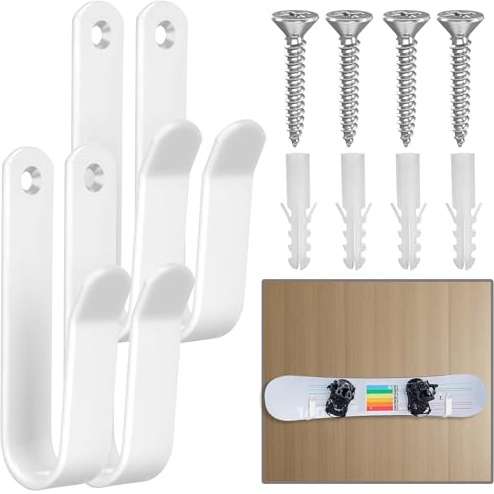 GGXZHT Snowboard Wandhalterung Horizontal, Skateboard Wandhalterung, Schwarz Snowboard Halterung für Skateboard Longboard, Storage Snowboard Display Wall Mount for Room, Garage