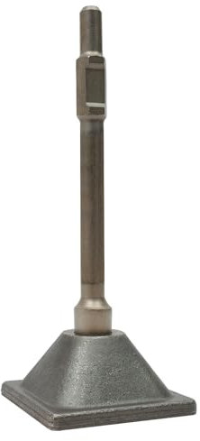 Susoso Stampfer Verdichter, Anti Schock Stampferplatte Jack Hammer für Gas- oder elektrische Abbruchhämmer 15.24x15.24x40.64cm Silber