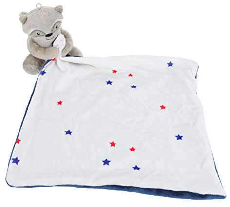 MUSISALY Schmusetuch Für Beißring Und Schlafbegleiter Aus Plüsch Beruhigendes Kuscheltier Mit Cartoon-tier-design Geeignet Für Babyhaut