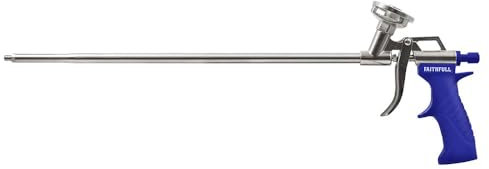 Faithfull Long Barrel Foam Spurt Gun, Stainless Steel Barrel & Needle, Sealant Dispensing Spray Applicator – 500mm