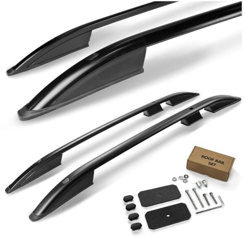 CHROMEMASTER | Barre da Tetto, Rail Tetto Compatibile con Fiat Panda Hatchback 2012+; Sono Utilizzate per il Montaggio di Portapacchi, Box da Tetto o Portabiciclette | Costruzione in Alluminio