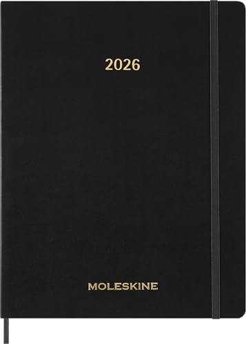 AGENDA SEMANAL 2026 ESSENTIAL PLANNER VERTICAL XXL NEGRA