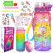 PUWOWYE Licorne Bricolage Gourde Fille DIY Gourde Isotherme Bouteille Kit de Loisir Créatif Enfant Jeux Créatif Fille 6 7 8 9 10 Ans pour Idée Cadeau Noël Extérieur Jeux Enfant 2 3 4 5 6 Ans