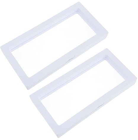 Holibanna 2stücke Handgelenk-uhren Aufbewahrungskästen Transparentes Floating-display Für Schmuck Und Uhren Schmuckhalter Mit Einfacher Handhabung Und Schützendem Design Für