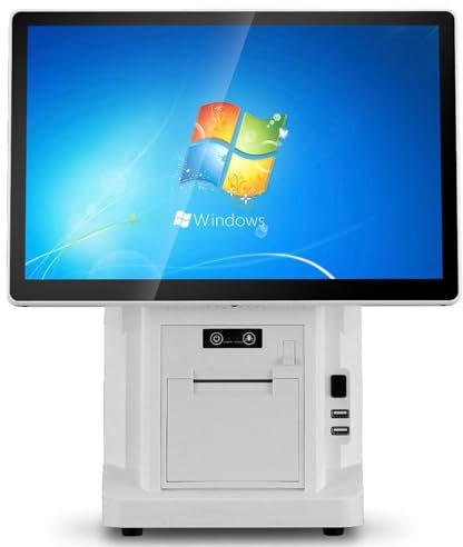 SHENGSHIYU Elektronische Registrierkasse,Kompatibel mit Bondruckern,Barcodescannern etc.Kassen für Convenience-Shops,Einkaufszentren,Bekleidungsgeschäfte,Restaurants,Cafés,80mmPrinter