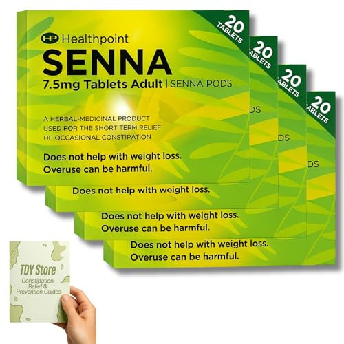 Constipation Relief 7.5mg Tablets Adult - 20 Per Pack - TDY Bundle Including Constipation Relielf & Prevention Guides + Stool Chart & Recording - for Adult Use