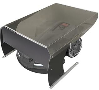 Abri Robot Tondeuse Signal+ – Garage Universel Multimarque pour Robot sans Fil RTK GPS – Toit Polycarbonate Anti-UV – Pieds INOX – 86 × 67 × 40 cm – Fabriqué en Europe