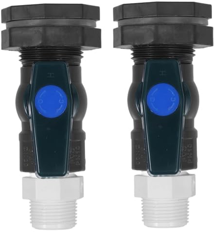 BESPORTBLE 2juegos Desviador De Agua De Lluvia para Barril De Lluvia Kit De Adaptador De PVC con Válvula De Cubo Adaptador De Manguera para Jardín y Uso Doméstico