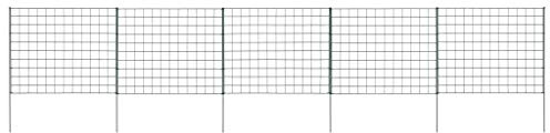 Steinmauer Als Gartenzaun Zaun Sichtschutz,Gartenzaun Set 77,5x64 cm Grün für Garten,Terrasse,Balkon