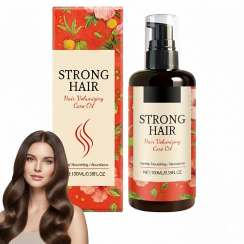 Aceite de suero para el crecimiento del cabello para aumentar el volumen del cabello seco y dañado, aceite nutritivo e hidratante, suero de cuidado del cuero cabelludo fortalecedor y espesante (1