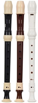 Diskantflöte Blockflöte, Sopranflöte, Barockblockflöte, Griffweise, Zubehör for Musikinstrumente, Flöte for Anfänger(WHITE)