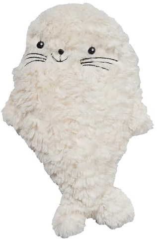 GAMAGO Seal Pup Heating Pad & Pillow Huggable - Microwavable Heat Pad for Cramps, Aches & Anxiety Relief - This Adorably Cute Heat Pack is Stuffed with Eco-Friendly Buckwheat & Dried Lavender - 10.5