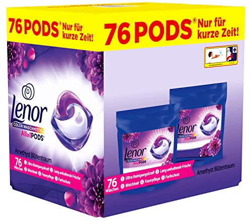 Lenor All-in-1 Pods Amethyst Blütentraum 2X38 76WL