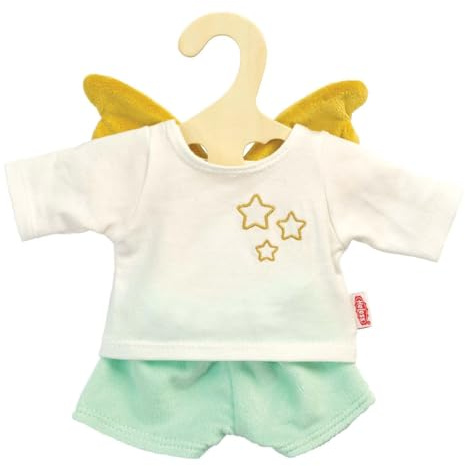 Heless 9175 - Puppenkleidung im Design Schutzengel Hope, 2 teilig mit T-Shirt und Shorts für Puppen und Kuscheltiere der Größe 20 - 25 cm