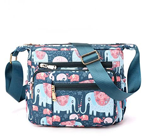 YYW Crossbody Bags for Women Large Multi Pocket Casual Travel Bag Messenger Bags for Shopping Hiking Daily Use (Elephant)