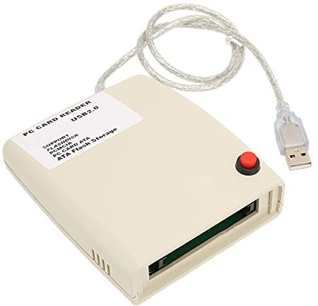 Zunate Lector de Tarjetas USB2.0 PCMCIA, Convertidor de Adaptador de Lector de Tarjeta de Memoria PCMCIa ATa Flash PCMCIa de 68 Pines, Transmisión Estable de 20G