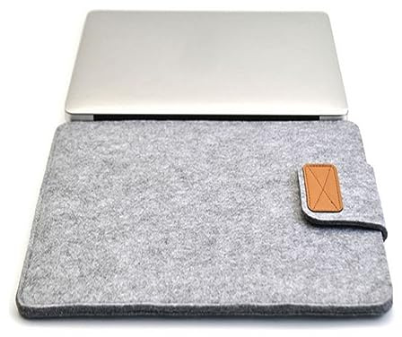 König Design Vertikale Filz Laptoptasche Tablet Sleeve 11-15 Zoll, Farbe:Hellgrau, Größe wählen:13 Zoll