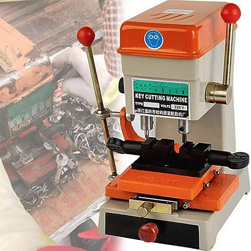 DPLXFPP 368A Vertical Key Cutting Machine, Multifunctional Cutting Machine Vertical Duplicating Machine Drilling Machine Copy Tool for Door and Car Lock Key