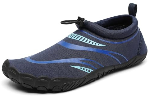 Mishansha Herren Badeschuhe Barfuß Wasserschuhe Dunkelblau Gr.44