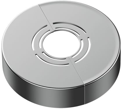 2 Stück Abdeckrosette Geteilt 3 Größen in 1, Rosette Duscharmatur für Ø 21mm/26mm/33mm, Rohrabdeckung,Rosette Wasserhahn,Gewinderosette,Rosetten für duscharmaturen,Heizungsrohr Abdeckung (70 * 30)