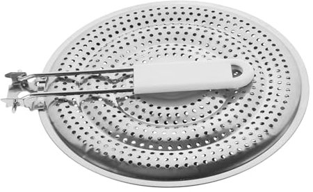 MUCKLILY Diffuseur De Chaleur INOX pour Poêle Plaque De Cuisson Polyvalente pour Gaz Et Induction Accessoire Cuisine pour Mijoter Et Cuire Uniformément