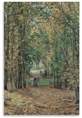 Forêt tranquille Impressionnisme Surréalisme Paysage Peinture Réalisme Poster Art Décoration Murale Poster Décoration Intérieur Poster Impression Décoration Bar Restaurant Esthétique Poster Li