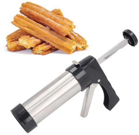 8pcs Cookie Press Gun Kit, 3 Cookie Press Discs and 2 Piping Tips Spritz Cookie Press Set for Baking, Cookie Decorating Kit for DIY Biscuit Cake Dessert Making and Decorating Bakin