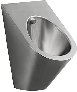 Orinal para hombres de acero inoxidable, orinal inteligente de pared sin contacto, inodoro con descarga antiobstrucción, orinal vertical antidesbordamiento con válvula de descarga automática, utilizad