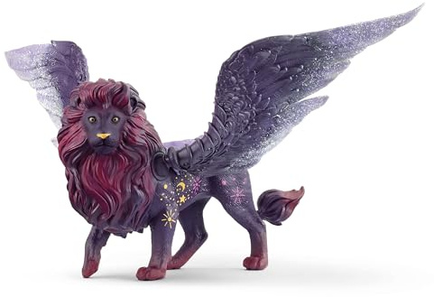 Schleich BAYALA | Mondlöwe 70837 | detailgetreue Figur mit beweglichen, im Dunkeln leuchtenden Flügeln & mit Magnet | wunderschöne Sammelfiguren | Spielfigur ab 5 Jahren | 28 x 14 x 13 cm