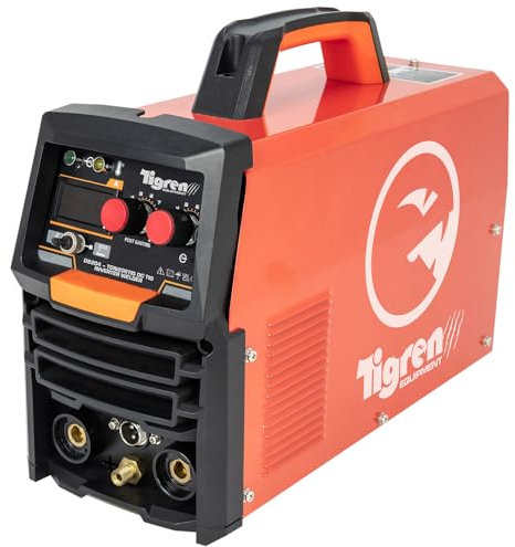 TIGREN TGN200TIG 230V 2-in-1 HF TIG ARC/MMA IGBT Inverter Welder Welding Machine with Digital Display, Lightweight and Compact 180A Mini Welding Kit with Accessories for Welding Equipment