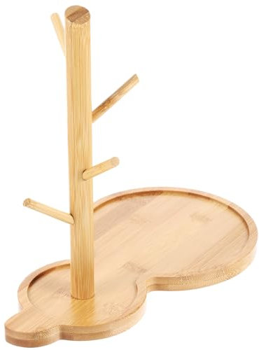 Cabilock Soporte De Joyería De Bambú Organizador De Anillos y Llaves Bandeja De Tocador Para Pasillo Porche Dormitorio Expositor De Anillos Almacenamiento De Mesa