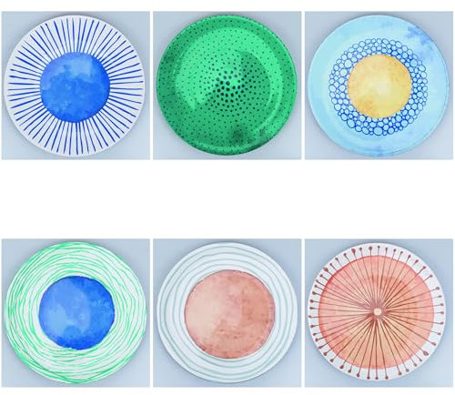 Set 6 Sottopiatto Ø 33 cm in plastica PP, Marea