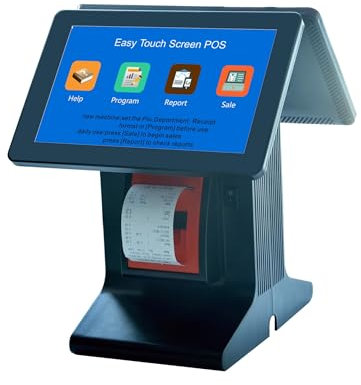 Registrierkasse für Kleinunternehmen, Catering-Registrierkasse, Supermarkt-Milchtee-10,1-Zoll-Druck-Touchscreen-Registrierkasse Registrierkassen-Bestellmaschine für Einzelhandel, Restaurant, Supermark