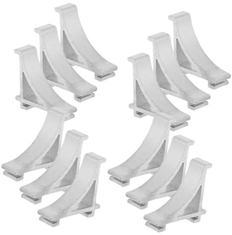OSALADI 12pcs Metal Freezer Shelf Hooks Freezer Clamp Hooks for Refrigerator Support for Fridge Storage and Organization